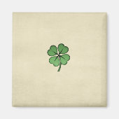 Classy Irish Lucky Kleeblatt Magnet (Vorne)