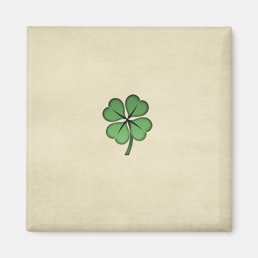 Classy Irish Lucky Kleeblatt Magnet (Vorne)