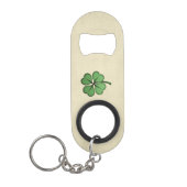 Classy Irish Lucky Kleeblatt Mini Flaschenöffner (Vorderseite)