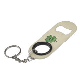 Classy Irish Lucky Kleeblatt Mini Flaschenöffner (Vorderseite Schrägansicht)