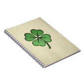 Classy Irish Lucky Kleeblatt Notizblock (Rechte Seite)