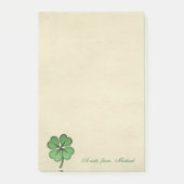 Classy Irish Lucky Kleeblatt-Personalisiert Post-it Klebezettel (Vorderseite)