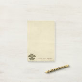 Classy Irish Lucky Kleeblatt-Personalisiert Post-it Klebezettel (Auf Schreibtisch)