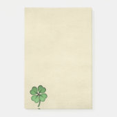 Classy Irish Lucky Kleeblatt Post-it Klebezettel (Vorderseite)