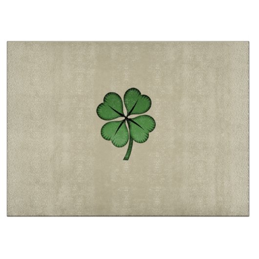 Classy Irish Lucky Kleeblatt Schneidebrett (Vorderseite)