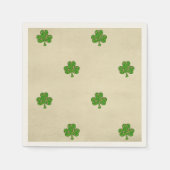 Classy Irish Lucky Kleeblatt St. Patrick's Day Serviette (Vorderseite)