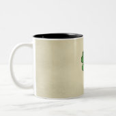 Classy Irish Lucky Kleeblatt Zweifarbige Tasse (Links)