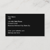 Classy Jade Stone Look Moderne Visitenkarten Visitenkarte (Rückseite)