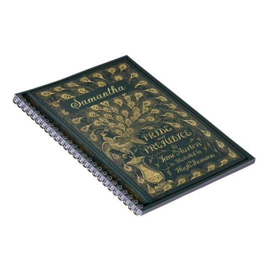 Classy Jane Austen Pride and Prejudice Book Cover Notizblock (Rechte Seite)
