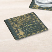 Classy Jane Austen Pride and Prejudice Book Cover Rechteckiger Pappuntersetzer (angewinkelt)