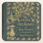 Classy Jane Austen Pride and Prejudice Book Cover Rechteckiger Pappuntersetzer (Vorderseite)