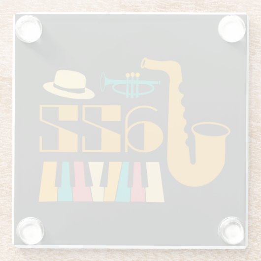 Classy Jazz Soul Glasuntersetzer (Rückseite)