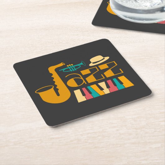 Classy Jazz Soul Rechteckiger Pappuntersetzer (angewinkelt)