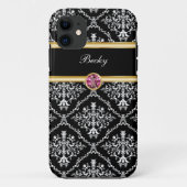 Classy Jewel iPhone 11 Case Monogram (Rückseite)