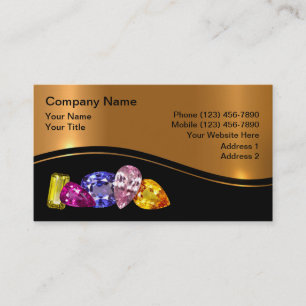 Classy Jewelier Bling Business Cards Visitenkarte