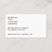 Classy Jewelier Store Inhaber Business Cards Visitenkarte (Rückseite)