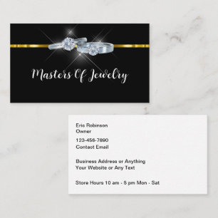 Classy Jewelier Store Inhaber Business Cards Visitenkarte