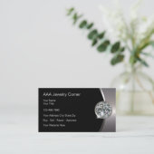 Classy Jewellery Bling Business Cards Visitenkarte (Stehend Vorderseite)