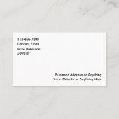 Classy Jewelry Store Business Cards Design Visitenkarte (Rückseite)