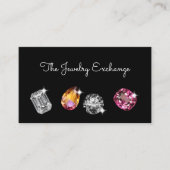 Classy Jewelry Theme Glitzy Business Cards Visitenkarte (Vorderseite)
