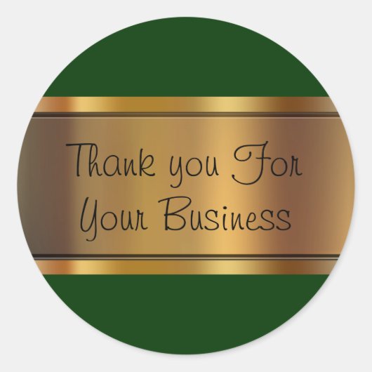 Classy Kunde danke Ihnen Stickers (Vorderseite)