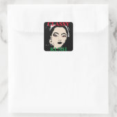 CLASSY KUSH QUADRATISCHER AUFKLEBER (Tasche)