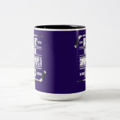 Classy Lady Hockey Spaß Lila Zweifarbige Tasse (Mittel)