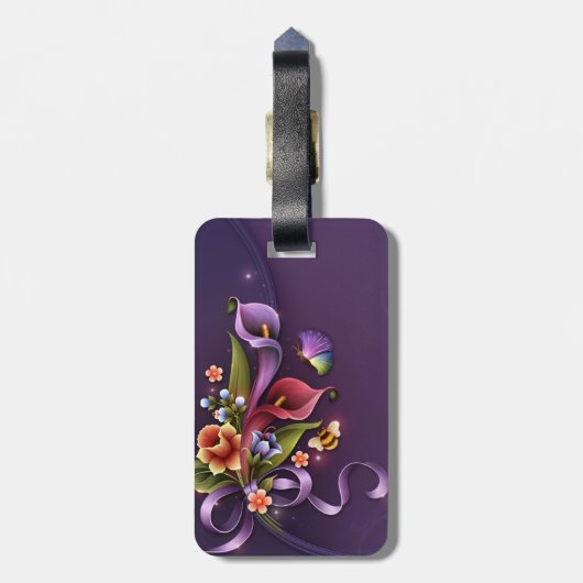 Classy Lady Luggage Tag Gepäckanhänger (Rückseite vertikal)