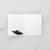 Classy Lady Red Dress Note Card Karte (Innenseite)
