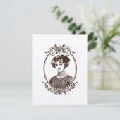 Classy Lady Vintag Card oder Einladung (Stehend Vorderseite)