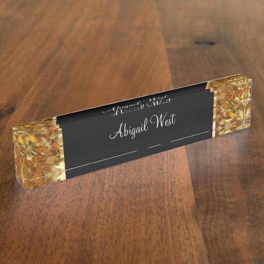 Classy Ladys Luxury Glam Namensplakette (Seite)