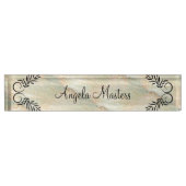 Classy Ladys Monogram Führungskraft Namensplakette (Vorderseite)