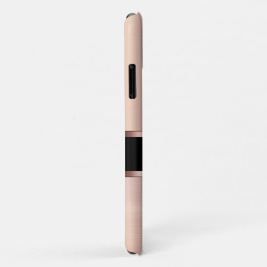 Classy Ladys Monogram Rose Gold farbig Case-Mate iPhone Hülle (Hinten/Rechts)