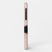 Classy Ladys Monogram Rose Gold farbig Case-Mate iPhone Hülle (Hinten/Links)