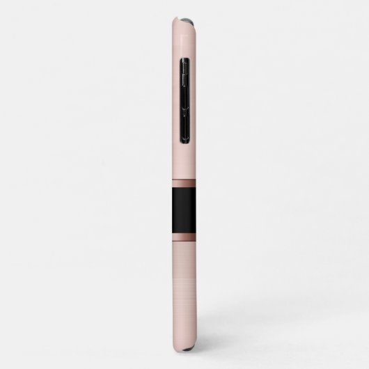 Classy Ladys Monogram Rose Gold farbig Case-Mate iPhone Hülle (Hinten/Links)