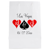 Classy Las Vegas Hochzeit in Urlaubsort personalis Mittlere Geschenktüte (Rückseite)