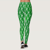 Classy Lassie Green Kleeblatt St Patricks Day Leggings (Rückseite)