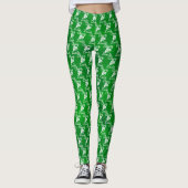 Classy Lassie Green Kleeblatt St Patricks Day Leggings (Vorderseite)