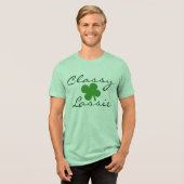 Classy Lassie Women's St. Patrick's Day Tri-Blend Shirt (Vorderseite voll)