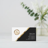 Classy Lawyer Business Cards Visitenkarte (Stehend Vorderseite)