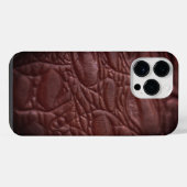 Classy Leather Texture iPhone Hülle (Rückseite (Horizontal))