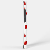 Classy Liebhaber Rotes Herz auf weißem Custom Mono Samsung Galaxy Hülle (Rechte Seite)