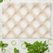 Classy Light Gold, Imitate Diamond geflochten Geschirrtuch (Gefaltet)