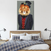 Classy Lion Leinwanddruck (Insitu (Schlafzimmer))