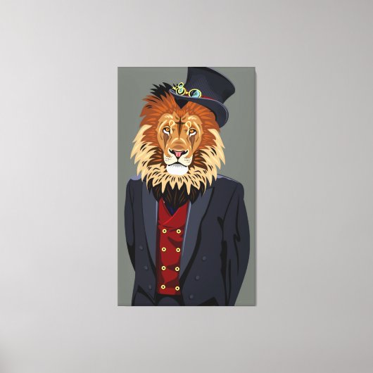 Classy Lion Leinwanddruck (Vorderseite)