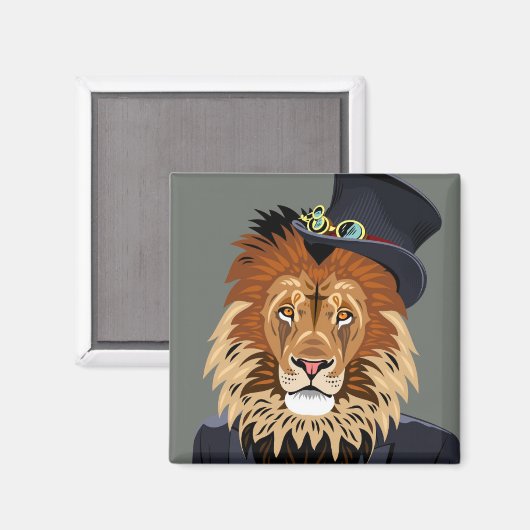 Classy Lion Magnet (Vorderseite/Rückseite)