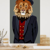 Classy Lion Poster (Küche)