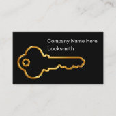Classy Locksmith Modern Business Cards Visitenkarte (Vorderseite)
