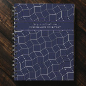 Classy Luxury Abstrakt Navy Blue Gray Beruflich Planer