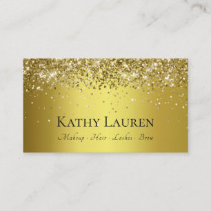 Classy Luxury Gold Glitzer individuell anpassbar Visitenkarte